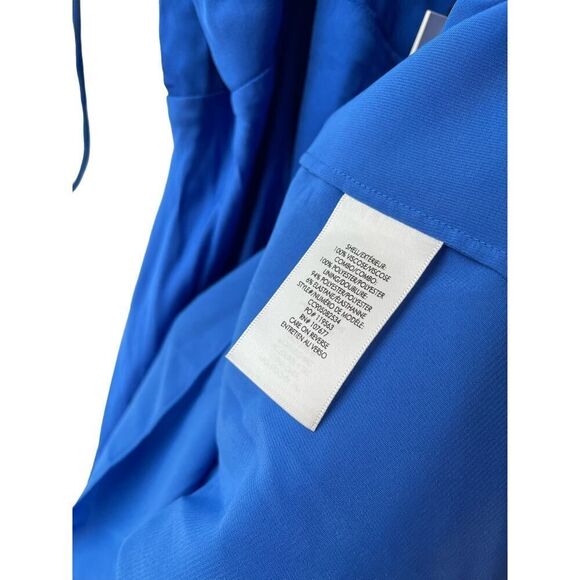 Alice & Olivia Asymmetrical Dress in Jewel Blue Size 14 - Picture 5 of 7